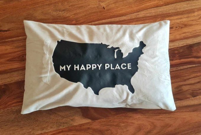 Housse de coussin  "My Happy Place"