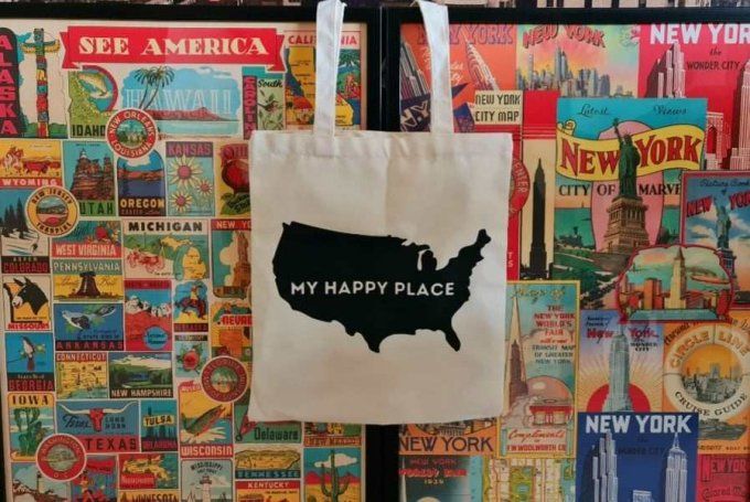 Tote Bag "My Happy Place"