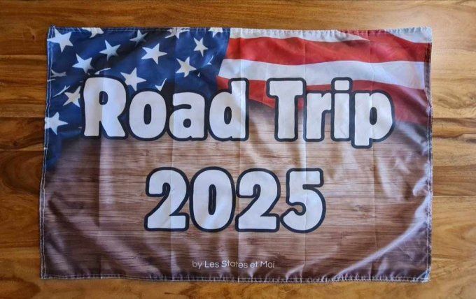 Drapeau pour photo Road Trip 2025